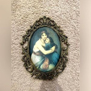 Antique Madame Vigee-Lebrun and her Daughter vintage wall decor